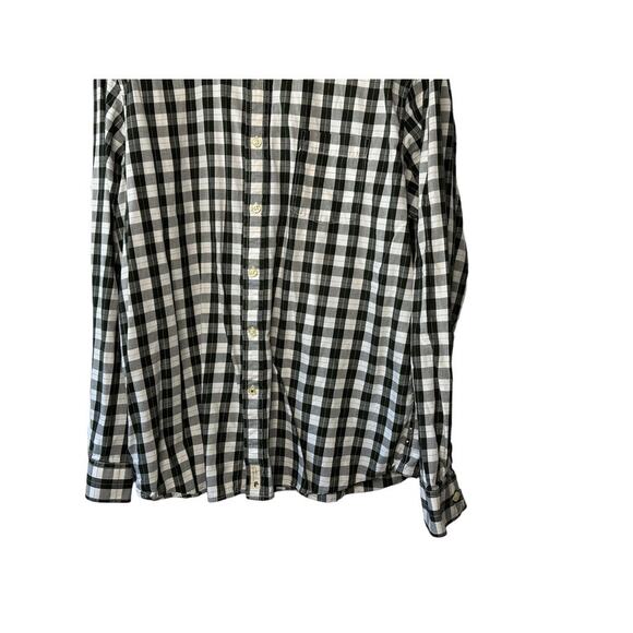 Heritage Collection by Bass Slim Fit Black Check Print Button-Up Shirt Men's XL - Picture 5 of 7